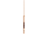 1.5 TCW Emerald Lab Grown Diamond Bezel Necklace