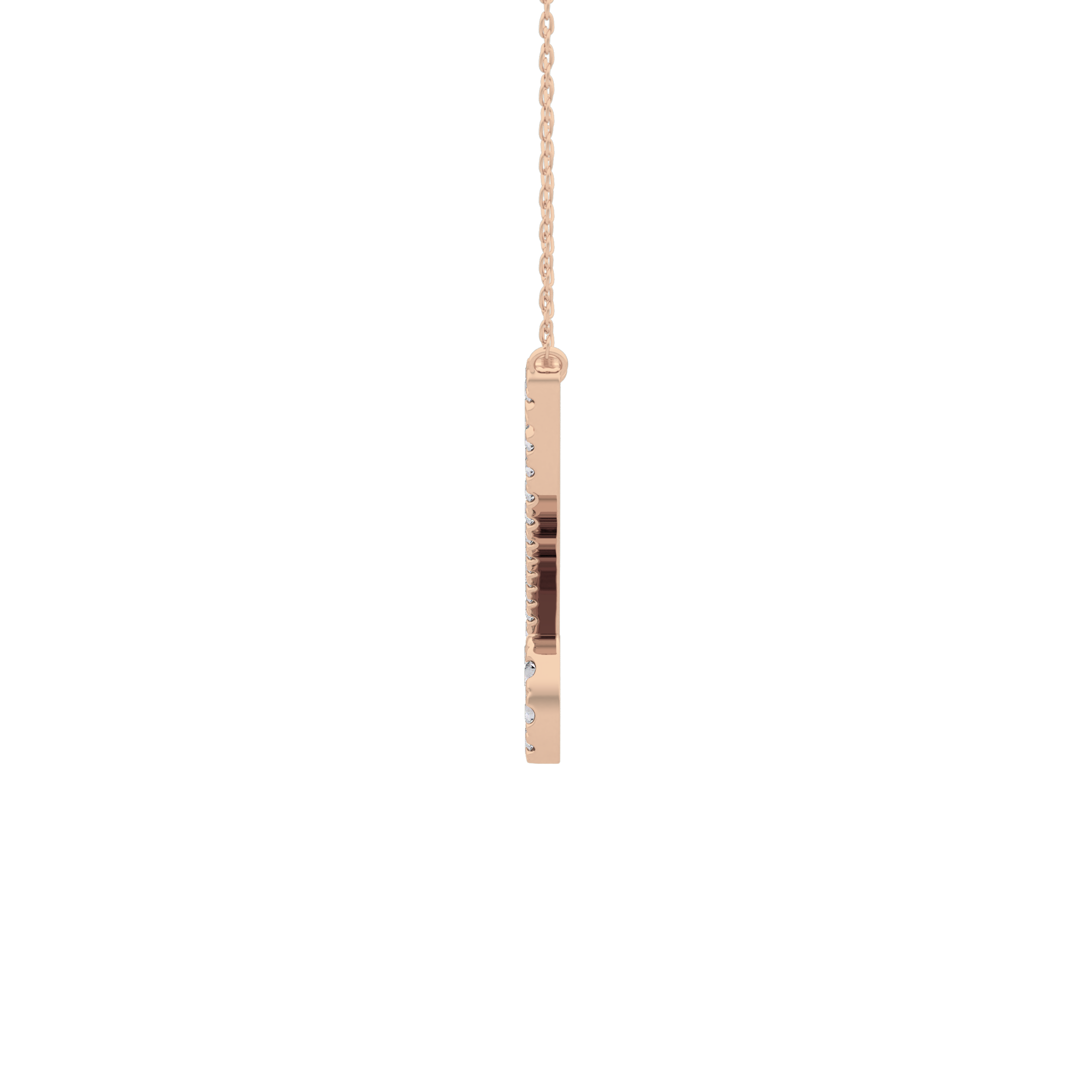 1.5 TCW Emerald Lab Grown Diamond Bezel Necklace