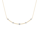 0.31 TCW Round Lab Grown Diamond Multi Stone Cushion Pendant Necklace