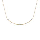 0.31 TCW Round Lab Grown Diamond Multi Stone Cushion Pendant Necklace