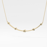0.31 TCW Round Lab Grown Diamond Multi Stone Cushion Pendant Necklace