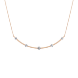 0.31 TCW Round Lab Grown Diamond Multi Stone Cushion Pendant Necklace