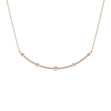 0.31 TCW Round Lab Grown Diamond Multi Stone Cushion Pendant Necklace