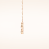0.31 TCW Round Cut Moissanite Multi Stone Necklace