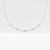 0.31 TCW Round Lab Grown Diamond Multi Stone Cushion Pendant Necklace