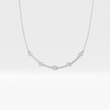 0.31 TCW Round Lab Grown Diamond Multi Stone Cushion Pendant Necklace