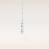 0.31 TCW Round Cut Moissanite Multi Stone Necklace