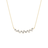 0.241 TCW Round Lab Grown Diamond Multi Stone Necklace