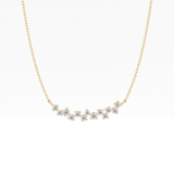 0.241 TCW Round Lab Grown Diamond Multi Stone Necklace