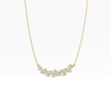 0.241 TCW Round Lab Grown Diamond Multi Stone Necklace