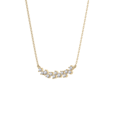 0.241 TCW Round Lab Grown Diamond Multi Stone Necklace