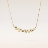 0.241 TCW Round Cut Moissanite Multi Stone Necklace