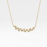 0.241 TCW Round Lab Grown Diamond Multi Stone Necklace