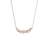 0.241 TCW Round Lab Grown Diamond Multi Stone Necklace