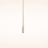 0.241 TCW Round Cut Moissanite Multi Stone Necklace