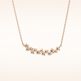 0.241 TCW Round Cut Moissanite Multi Stone Necklace