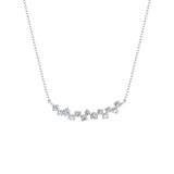 0.241 TCW Round Lab Grown Diamond Multi Stone Necklace