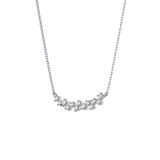 0.241 TCW Round Lab Grown Diamond Multi Stone Necklace