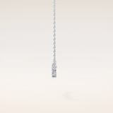 0.241 TCW Round Cut Moissanite Multi Stone Necklace