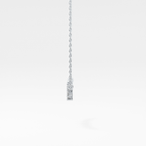 0.241 TCW Round Lab Grown Diamond Multi Stone Necklace
