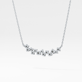 0.241 TCW Round Lab Grown Diamond Multi Stone Necklace
