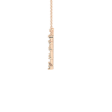 0.33 TCW Round Lab Grown Diamond Multi Stone V-Shaped  Necklace