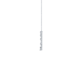 0.33 TCW Round Lab Grown Diamond Multi Stone V-Shaped  Necklace