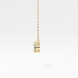 0.35 TCW Round Lab Grown Diamond Three Stone Necklace
