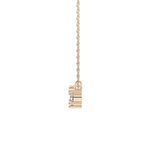 0.35 TCW Round Lab Grown Diamond Three Stone Necklace