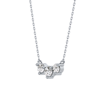 0.35 TCW Round Lab Grown Diamond Three Stone Necklace