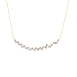 0.65 TCW Round Lab Grown Diamond Multi Stone Necklace