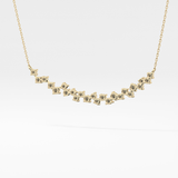 0.65 TCW Round Lab Grown Diamond Multi Stone Necklace