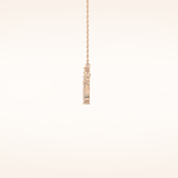 0.65 TCW Round Cut Moissanite Multi Stone Necklace