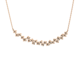 0.65 TCW Round Lab Grown Diamond Multi Stone Necklace