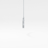 0.65 TCW Round Lab Grown Diamond Multi Stone Necklace