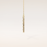 0.34 TCW Round Cut Moissanite X Necklace