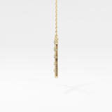0.34 TCW Round Lab Grown Diamond X Necklace
