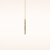 0.34 TCW Round Cut Moissanite X Necklace