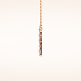 0.34 TCW Round Cut Moissanite X Necklace