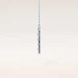 0.34 TCW Round Cut Moissanite X Necklace