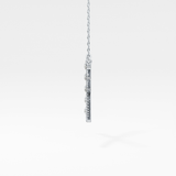 0.34 TCW Round Lab Grown Diamond X Necklace