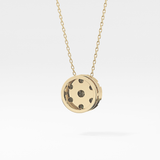 0.57 TCW Round Lab Grown Diamond Multi Stone Round Pendant Necklace