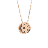 0.57 TCW Round Lab Grown Diamond Multi Stone Round Pendant Necklace