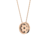 0.54 TCW Round Lab Grown Diamond Multi Stone Oval Pendant Necklace