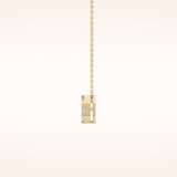1.16 TCW Round Cut Moissanite Multi Stone Cushion Pendant Necklace
