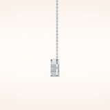 1.16 TCW Round Cut Moissanite Multi Stone Cushion Pendant Necklace