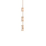 0.88 TCW Marquise Lab Grown Diamond Five Stone Pendant Necklace