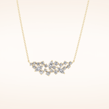 0.248 TCW Round & Marquise Cut Moissanite Multi Stone Necklace