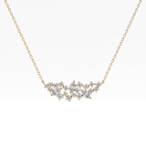0.248 TCW Round & Marquise Lab Grown Diamond Multi Stone Pendant Necklace