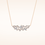 0.248 TCW Round & Marquise Cut Moissanite Multi Stone Necklace